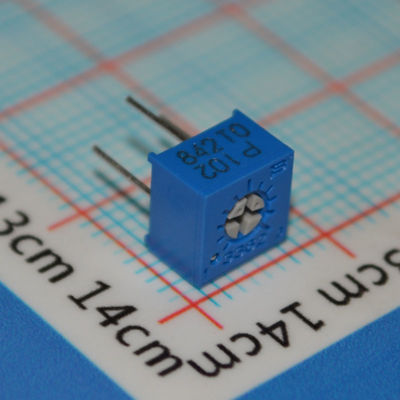 3362P-1-102LF مقياس جهد ثلاثي 1kΩ مقياس جهد دقيق متعدد الدورات ±10% تفاوت التركيب عبر الفتحة عنصر سيرميت موثوق به قابل للتعديل مثالي للمعايرة وضبط الدوائر