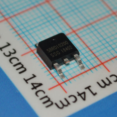 SBRD10200TR 100V 20A SBR Rectifier Bridge مع Vf منخفض كفاءة عالية <155 °C TJ Surge Rated AEC-Q101 مؤهل للسيارات والصناعات