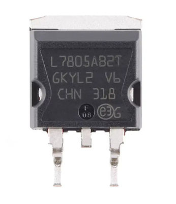 L7805ABD2T-TR منظم جهد ثابت 5 فولت 1.5 أمبير TO-263-3 D2PAK (2 أطراف + علامة تبويب) حزمة TO-263AB حماية حرارية وقصيرة الدائرة ±2% تفاوت الإخراج -40 درجة مئوية إلى +125 درجة مئوية نطاق درجة السيارات