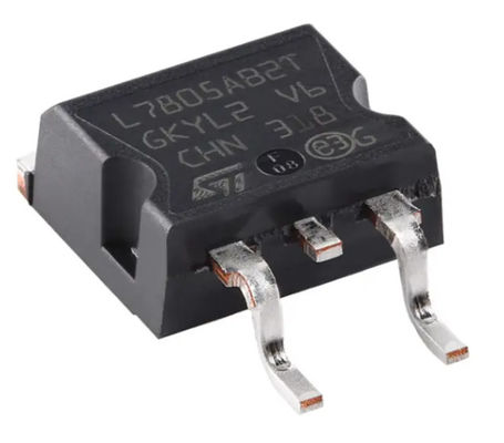 L7805ABD2T-TR منظم جهد ثابت 5 فولت 1.5 أمبير TO-263-3 D2PAK (2 أطراف + علامة تبويب) حزمة TO-263AB حماية حرارية وقصيرة الدائرة ±2% تفاوت الإخراج -40 درجة مئوية إلى +125 درجة مئوية نطاق درجة السيارات
