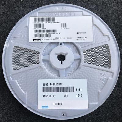 BLM31PG601SN1L 600Ω حبة الفيريت 1206 الحجم 3A التيار المشفر مقاومة عالية @ 100MHz AEC-Q200 -55 °C إلى + 125 °C