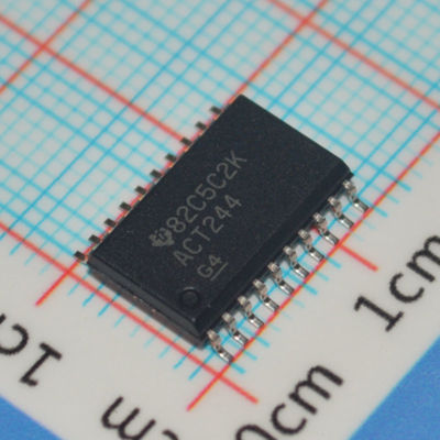 SN74ACT244DWR 3.3V/5V عازل ثمانية 24mA محرك SOIC-20 4.5ns السرعة TTL متوافقة -40 °C إلى +85 °C