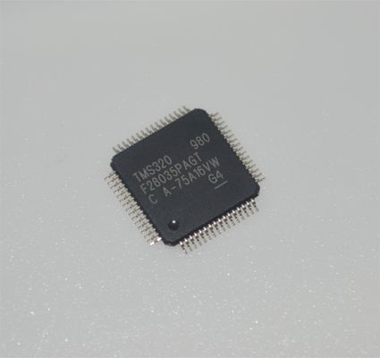 TMS320F28035PAGT 60MHz C2000 MCU 128KB فلاش 12 بت ADC 16 PWM TQFP-64 -40 °C إلى +105 °C