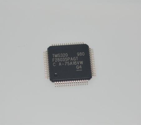 TMS320F28035PAGT 60MHz C2000 MCU 128KB فلاش 12 بت ADC 16 PWM TQFP-64 -40 °C إلى +105 °C