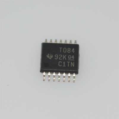 TL084CPWR Quad Low-Noise JFET Op Amp 4MHz عرض النطاق الترددي 13V/μs معدل النزول ± 18V إمدادات 3pA تحيز المدخلات TSSOP-14 -40 °C إلى +105 °C