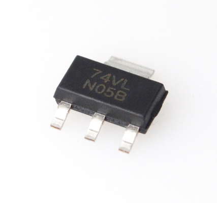 LM1117IMPX-3.3 منظم جهد منخفض التسرب بجهد خرج ثابت 3.3 فولت، 800 مللي أمبير، تسرب منخفض (1.2 فولت)، دقة عالية (±2%)، حماية حرارية وحماية من التيار، حزمة SOT-223، مستقر مع مكثفات السيراميك