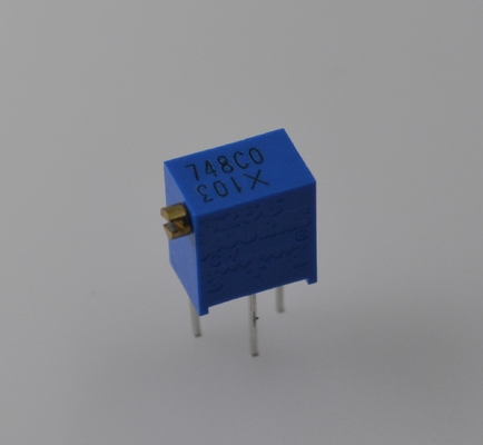 3266X-1-103LF 10KΩ مقياس جهد ثلاثي (Trimpot) 1/4 واط قدرة 300 فولت تصنيف ±10% تفاوت بناء سيرميت تثبيت على لوحة الدوائر المطبوعة (PC) تعديل موثوق به لدوائر دقيقة