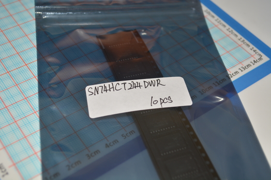 SN74HCT244DWR عازل ثلاثي الحالة / محرك خط مع سرعة HCT LSTTL التوافق الخروجات عالية التيار التشغيلي الجهد العريض وتأخيرات الانتشار المتوازنة