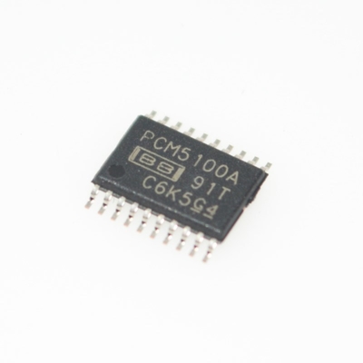 PCM5100APWR محول رقمي إلى تناظري ستيريو متطور 32 بت 384 كيلوهرتز، نسبة إشارة إلى ضوضاء 112 ديسيبل، تشويه إجمالي + ضوضاء <0.001%، مرشح تمرير منخفض مدمج، خرج 2VRMS، تقليل الارتعاش، مصدر طاقة واحد (2.7-5.5 فولت)، TSSOP-16 صغير للصوت عالي الدقة المحمول