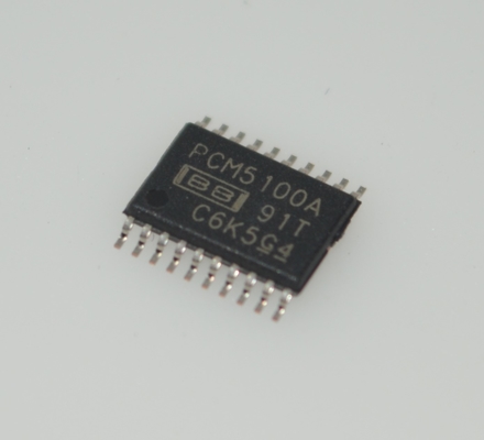 PCM5100APWR محول رقمي إلى تناظري ستيريو متطور 32 بت 384 كيلوهرتز، نسبة إشارة إلى ضوضاء 112 ديسيبل، تشويه إجمالي + ضوضاء <0.001%، مرشح تمرير منخفض مدمج، خرج 2VRMS، تقليل الارتعاش، مصدر طاقة واحد (2.7-5.5 فولت)، TSSOP-16 صغير للصوت عالي الدقة المحمول