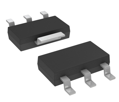 TLV1117LV33DCYR 800mA LDO 3.3V خرج ثابت بدقة 1% جهد انخفاض منخفض حماية من التيار الزائد والحرارة -40 درجة مئوية إلى 125 درجة مئوية مستقر مع مكثفات السيراميك حزمة SOT-223