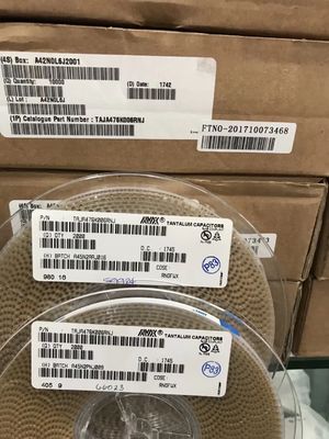 TAJA475K010RNJ مكثف تانتالوم 4.7µF 10V، تفاوت 10%، علبة 1310، ESR منخفض، موثوقية عالية، مؤهل AEC-Q200، نطاق درجة حرارة واسع لتطبيقات السيارات والصناعية