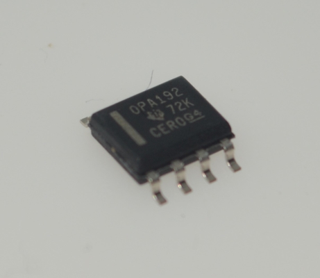 OPA192IDR Op-Amp الدقيق مع 25μV Offset 0.2μV/°C Drift 10MHz GBW 20V/μS SR 1.1kHz 1/f الضوضاء RRO CMOS المدخل 2.2nA Ib حزمة SOIC-8