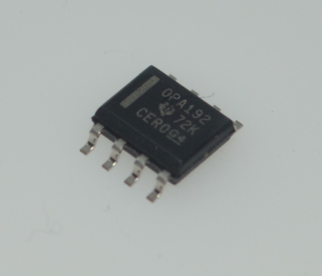 OPA192IDR Op-Amp الدقيق مع 25μV Offset 0.2μV/°C Drift 10MHz GBW 20V/μS SR 1.1kHz 1/f الضوضاء RRO CMOS المدخل 2.2nA Ib حزمة SOIC-8