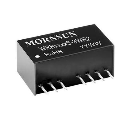 WRB4824S-3WR2 متقدمة 48V 2.4kW DIN إمدادات الطاقة السكك الحديدية فائقة الواسعة 85-264VAC مدخل 300٪ الطاقة القصوى ، PFC النشطة التسرب المنخفض الحالي -40 °C إلى +85 °C التشغيل IP67 الحماية C1/C2 الحصانة and 5G جاهزة