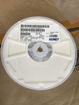 C1206C103K5RACTU MLCC 10nF Capacitor ±10% Tolerance 50V Voltage Stable X7R Dielectric 1206 Size Wide -55°C to +125°C Range RoHS Compliant Tape & Reel for Automated PCB Assembly