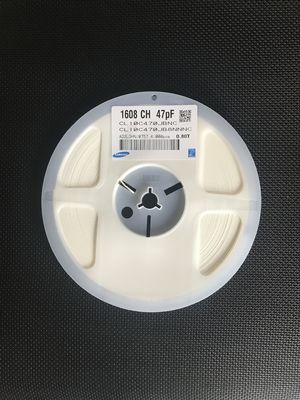 CL10C470JB8NNNC MLCC 47pF Ceramic Capacitor ±5% Tolerance 50V Rating C0G Dielectric 0402 Case Stable -55°C to +125°C Range High Q Value RoHS Compliant Tape and Reel Packaging