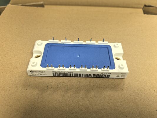 وحدة IGBT BSM50GX120DN2 1200V/50A، تكوين مزدوج، VCE(sat) منخفض، تبديل عالي السرعة، فقدان منخفض، NTC مدمج، لوحة أساس معزولة، درجة صناعية لمحركات السيارات والعاكسات الشمسية
