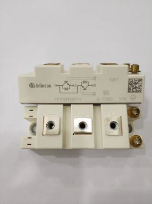 وحدة IGBT 3 في 1 FF100R12RT4 1200V/100A مع قاطع فرملة مدمج، جهد منخفض VCE(sat)، تبديل عالي السرعة، فقدان منخفض، NTC مدمج، لوحة قاعدة معزولة لمحركات الصناعة وأنظمة UPS