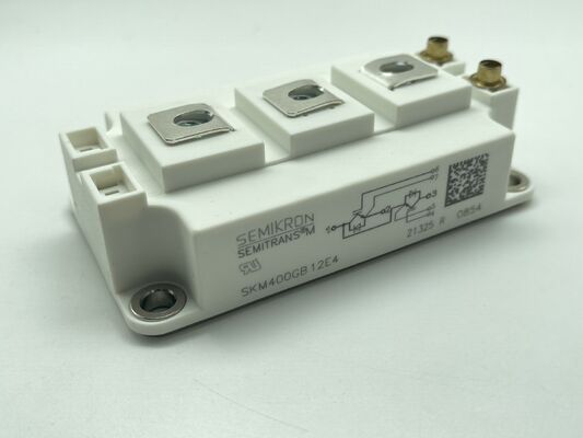 وحدة IGBT SKM400GB12E4 1200V 400A منخفضة Vce(sat) متانة عالية ضد قصر الدائرة خسارة تبديل منخفضة عزل عالي درجة صناعية لمحركات القيادة و UPS الصناعية