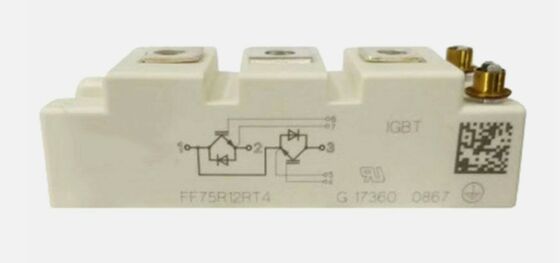 وحدة IGBT FF75R12RT4 1200V 75A منخفضة Vce(sat) متانة عالية في حالة قصر الدائرة خسارة تبديل منخفضة عزل عالي لمحركات الأقراص الصناعية ومحولات UPS