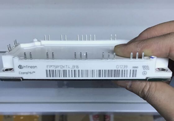 وحدة PIM IGBT FP75R12KT4 B16 1200V 150A Trench Field Stop ذات جهد VCE(sat) منخفض 2.25 فولت ومقوم مدمج ومقاومة حرارية NTC ولوح نحاسي أساسي تشغيل عند 150 درجة مئوية لتطبيقات محركات الأقراص ووحدات UPS