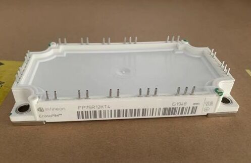 وحدة PIM IGBT FP100R12KT4 1200 فولت 100 أمبير TRENCHSTOP™ IGBT4 ذات جهد VCE(sat) منخفض 2.1 فولت، ومقوم مدمج، ومكبح، ولوح قاعدة نحاسي، ومقاومة NTC، وفقد تبديل منخفض لتطبيقات محركات الأقراص