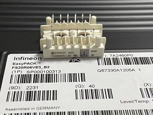 وحدة IGBT FS20R06VE3_B2 600 فولت 20 أمبير بتقنية Trenchstop، جهد VCEsat منخفض، تبديل سريع، NTC مدمج، اتصال PressFIT، كثافة طاقة عالية ECONOIM-3 للمحركات