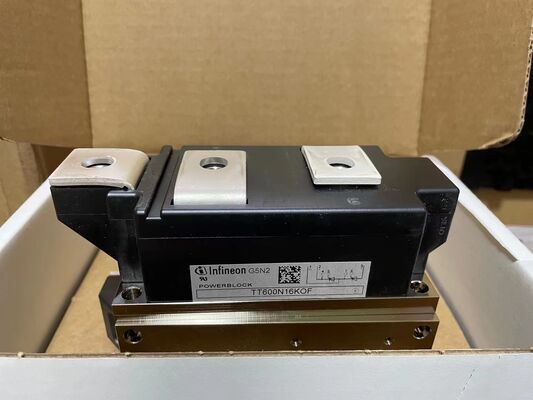 TT600N16KOF 1600V 600A وحدة ثيريستور مزدوجة VF منخفضة 1.32V زيادة عالية 21kA تكنولوجيا اتصال الضغط المنعزلة