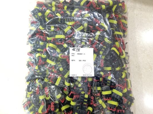 282087-1 4 موقف 2.5mm Pitch Wire-to-Board Receptacle Crimp Housing Friction Lock Panel Mount Polarized UL 94V-0 4.5A تصنيف لتوزيع الطاقة والصناعية