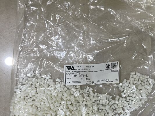 PAP-02V-S موصل ذو 2 وضعية بمسافة 2.0 مم، سلسلة PA، غلاف، طرف تجعيد، قفل إيجابي، مدمج، تصنيف 3 أمبير، 100 فولت تيار متردد للتطبيقات من سلك إلى لوحة والتطبيقات عالية الكثافة