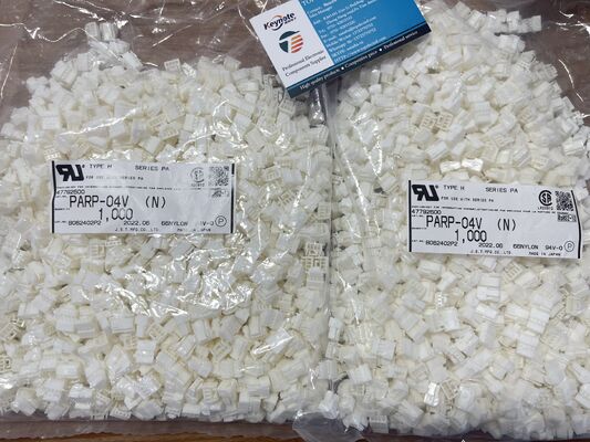 PARP-04V 4 موقف 2.0mm Pitch Connector Housing PA Series Receptacle Crimp Termination Positive Lock Compact 3A تصنيف 100 فولت AC للأسلاك إلى اللوحة وإضاءة LED