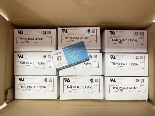 S02B-PASK-2 2 الموقف 2.0mm Pitch Header PA Series Entry Top Through Hole Tin Plating 3A تصنيف 100 فولت AC للأسلاك إلى اللوحات والإلكترونيات المدمجة