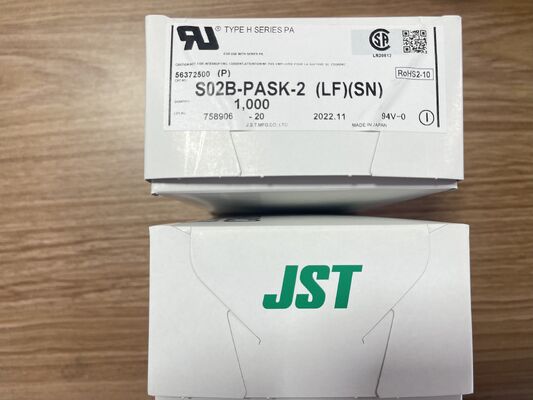 S02B-PASK-2 2 الموقف 2.0mm Pitch Header PA Series Entry Top Through Hole Tin Plating 3A تصنيف 100 فولت AC للأسلاك إلى اللوحات والإلكترونيات المدمجة
