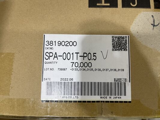 SPA-001T-P0.5 موصل صغير عالي التوصيل مع قفل آمن سهل التجعيد مقاوم للاهتزاز 26-22 AWG مثالي لمصابيح LED والداخلية للسيارات