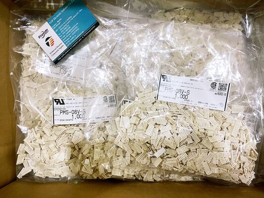 PMS-08V-S 8 محفظة رابط دبوس قفل آمن قفل 2.0mm مساحة 100V تصنيف UL94 V-0 نايلون الاحتفاظ بالاتصال الموثوق بها مثالية للتوصيلات الجهاز المدمجة